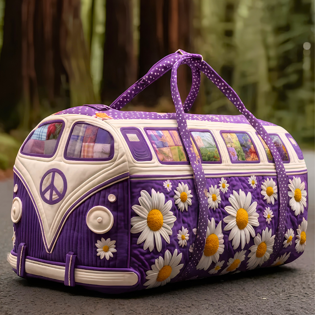 Spacious Quilted Travel Duffle Bag
