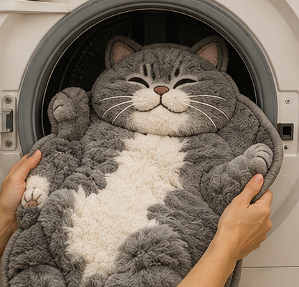 Cute Cat-Shaped Anti-Skid Cushioned Rug
