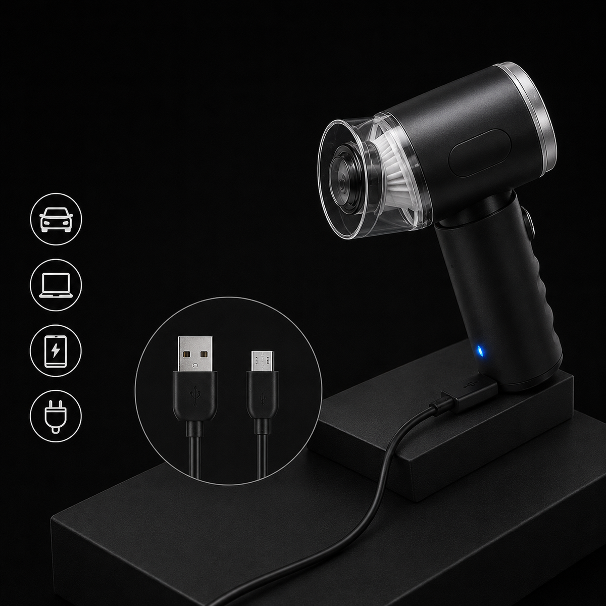 Cordless High-Power Car Vacuum Cleaner