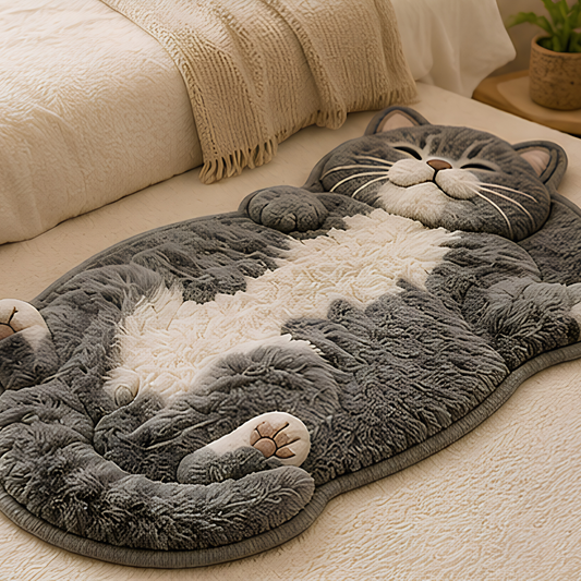 Cute Cat-Shaped Anti-Skid Cushioned Rug