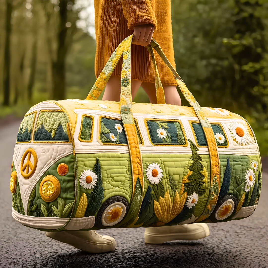 Spacious Quilted Travel Duffle Bag