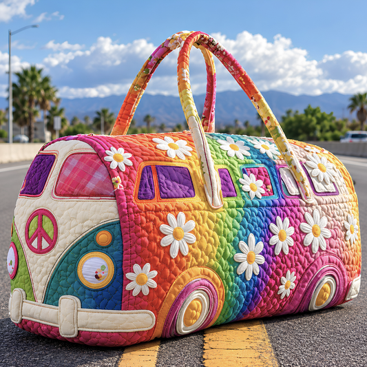 Spacious Quilted Travel Duffle Bag